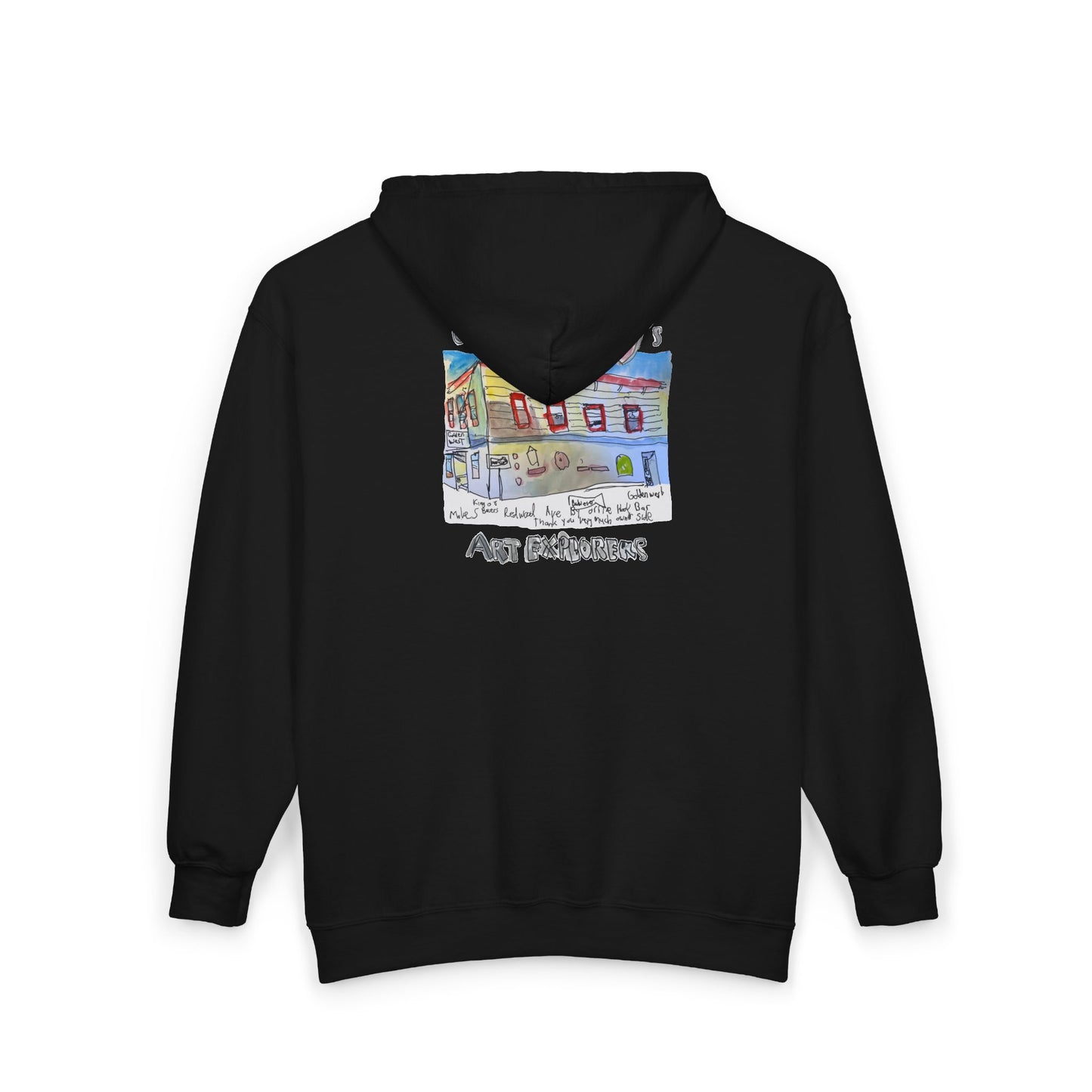 Golden West X Art Explorers Collab - Full Zip Hooded Sweatshirt - Printed front and back - Multiple Colors and Sizes Available