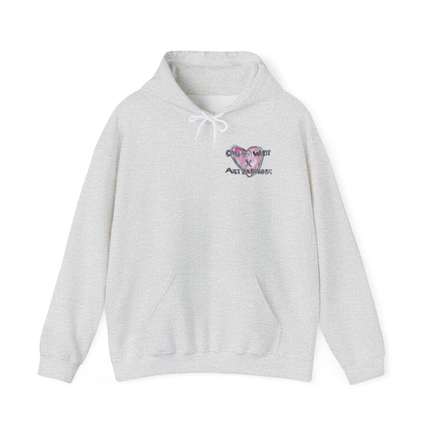Golden West X Art Explorers Collab-Unisex Heavy Blend™ Hooded Pullover Sweatshirt-Printed front and back - Multiple Colors and Sizes Available