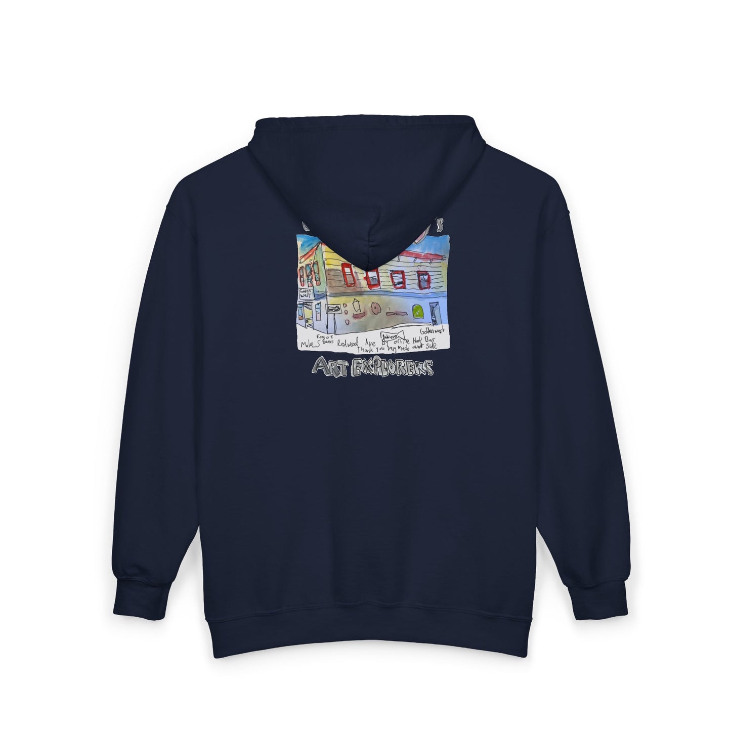 Golden West X Art Explorers Collab - Full Zip Hooded Sweatshirt - Printed front and back - Multiple Colors and Sizes Available