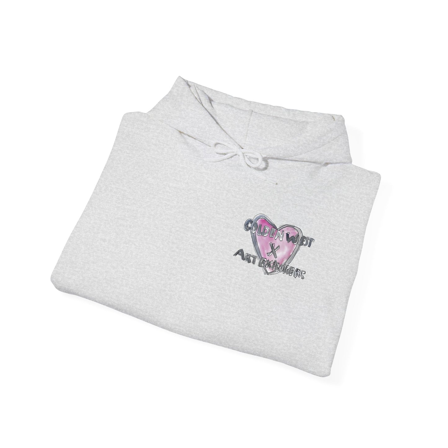 Golden West X Art Explorers Collab-Unisex Heavy Blend™ Hooded Pullover Sweatshirt-Printed front and back - Multiple Colors and Sizes Available