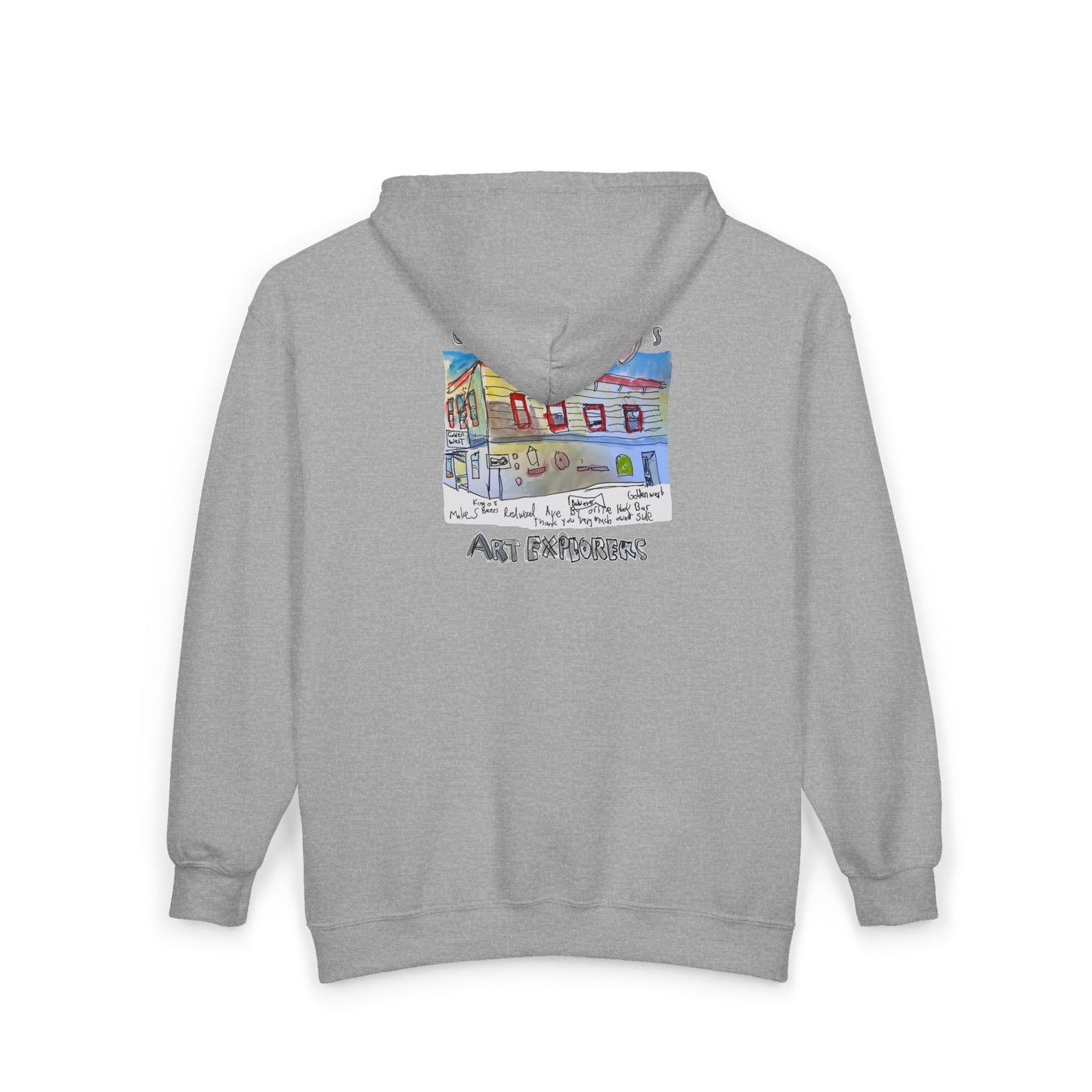 Golden West X Art Explorers Collab - Full Zip Hooded Sweatshirt - Printed front and back - Multiple Colors and Sizes Available