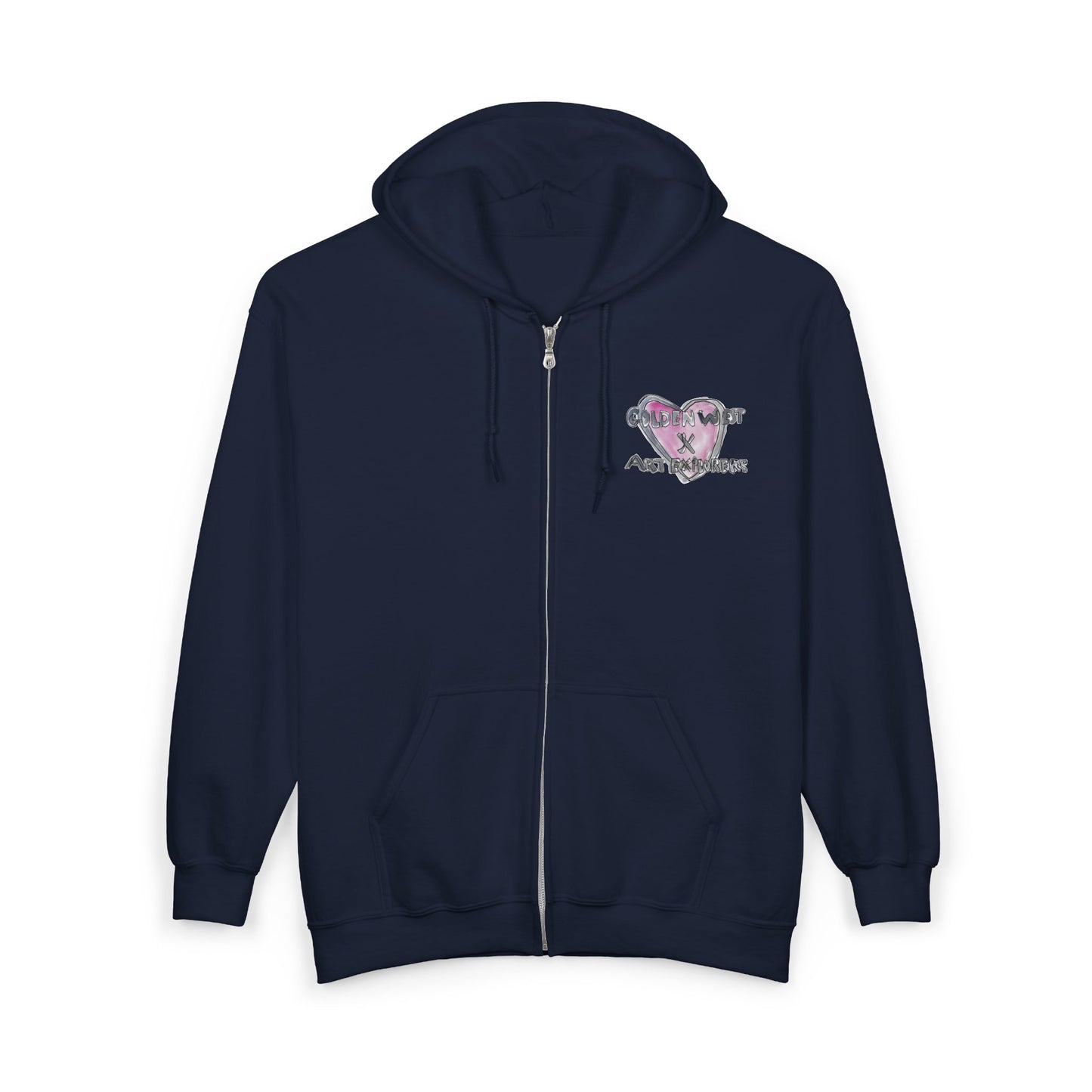 Golden West X Art Explorers Collab - Full Zip Hooded Sweatshirt - Printed front and back - Multiple Colors and Sizes Available