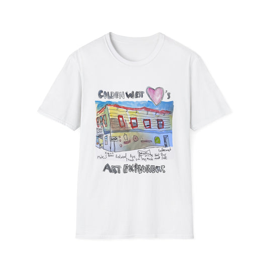 Golden West X Art Explorers Collab -Tee Shirt-front only print - Multiple Colors and Sizes Available
