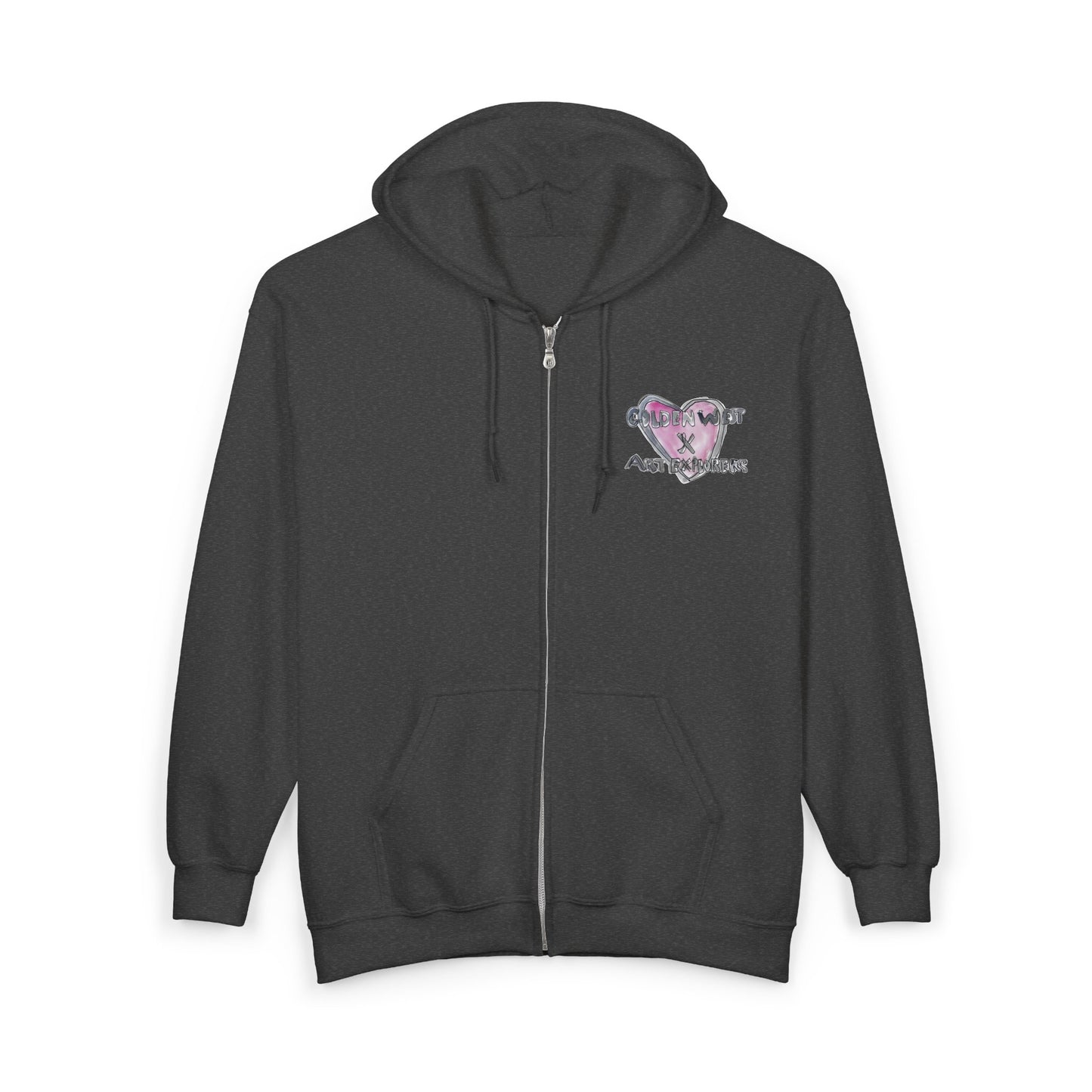 Golden West X Art Explorers Collab - Full Zip Hooded Sweatshirt - Printed front and back - Multiple Colors and Sizes Available