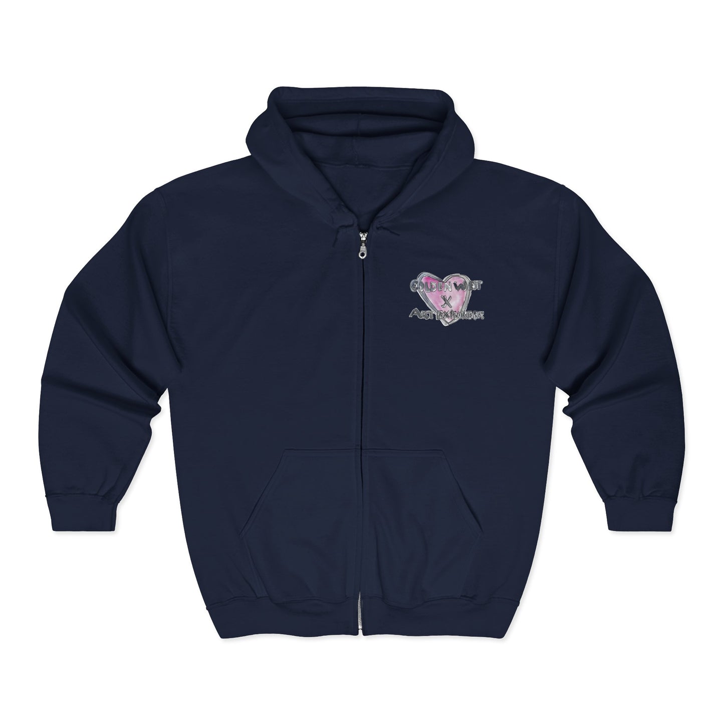 Golden West X Art Explorers Collab - Full Zip Hooded Sweatshirt - Printed front and back - Multiple Colors and Sizes Available