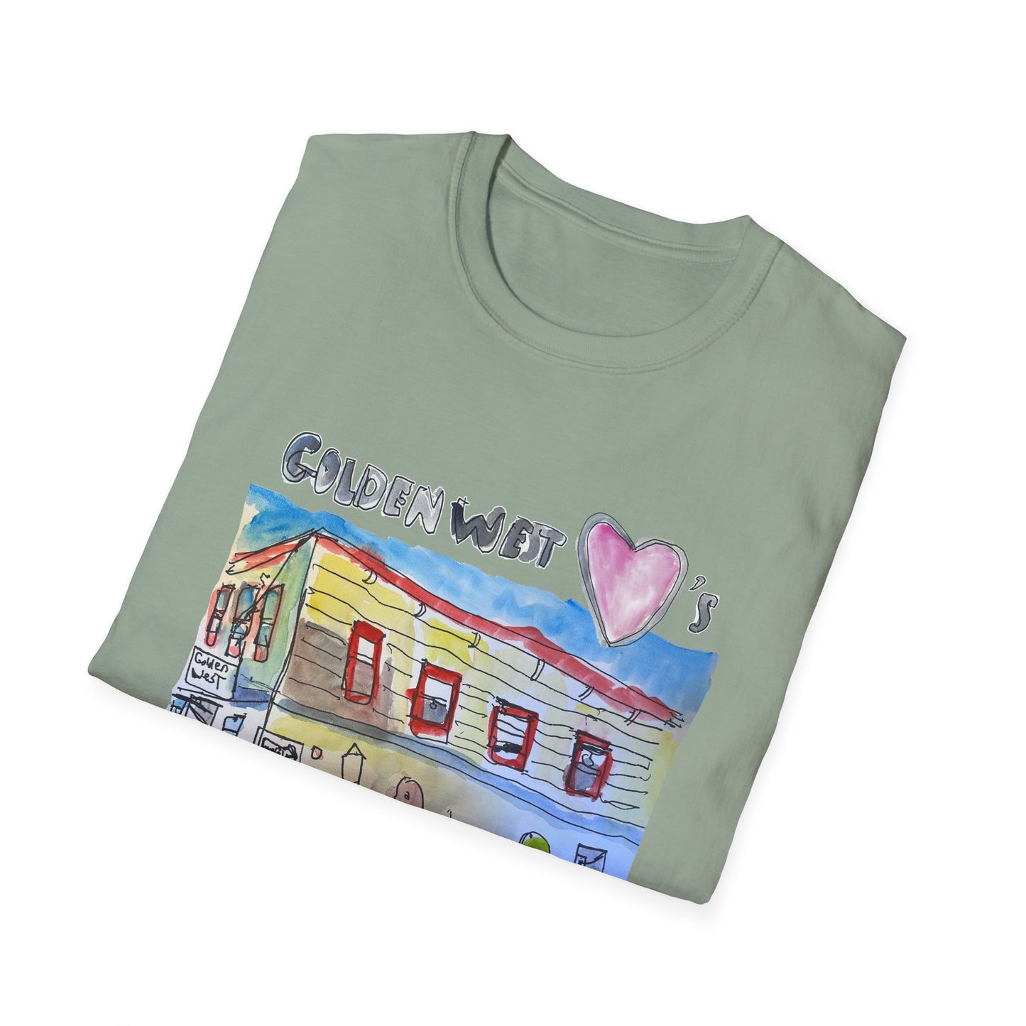 Golden West X Art Explorers Collab -Tee Shirt-front only print - Multiple Colors and Sizes Available