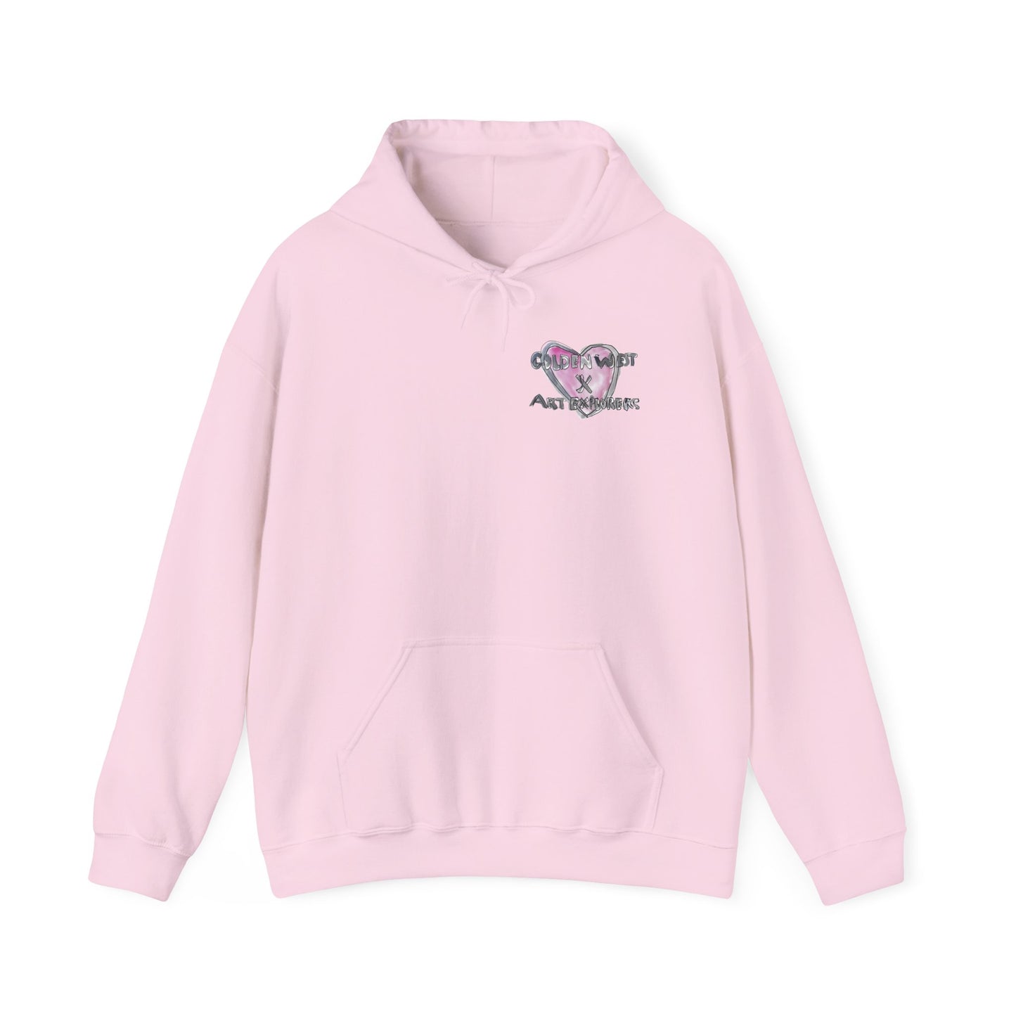 Golden West X Art Explorers Collab-Unisex Heavy Blend™ Hooded Pullover Sweatshirt-Printed front and back - Multiple Colors and Sizes Available