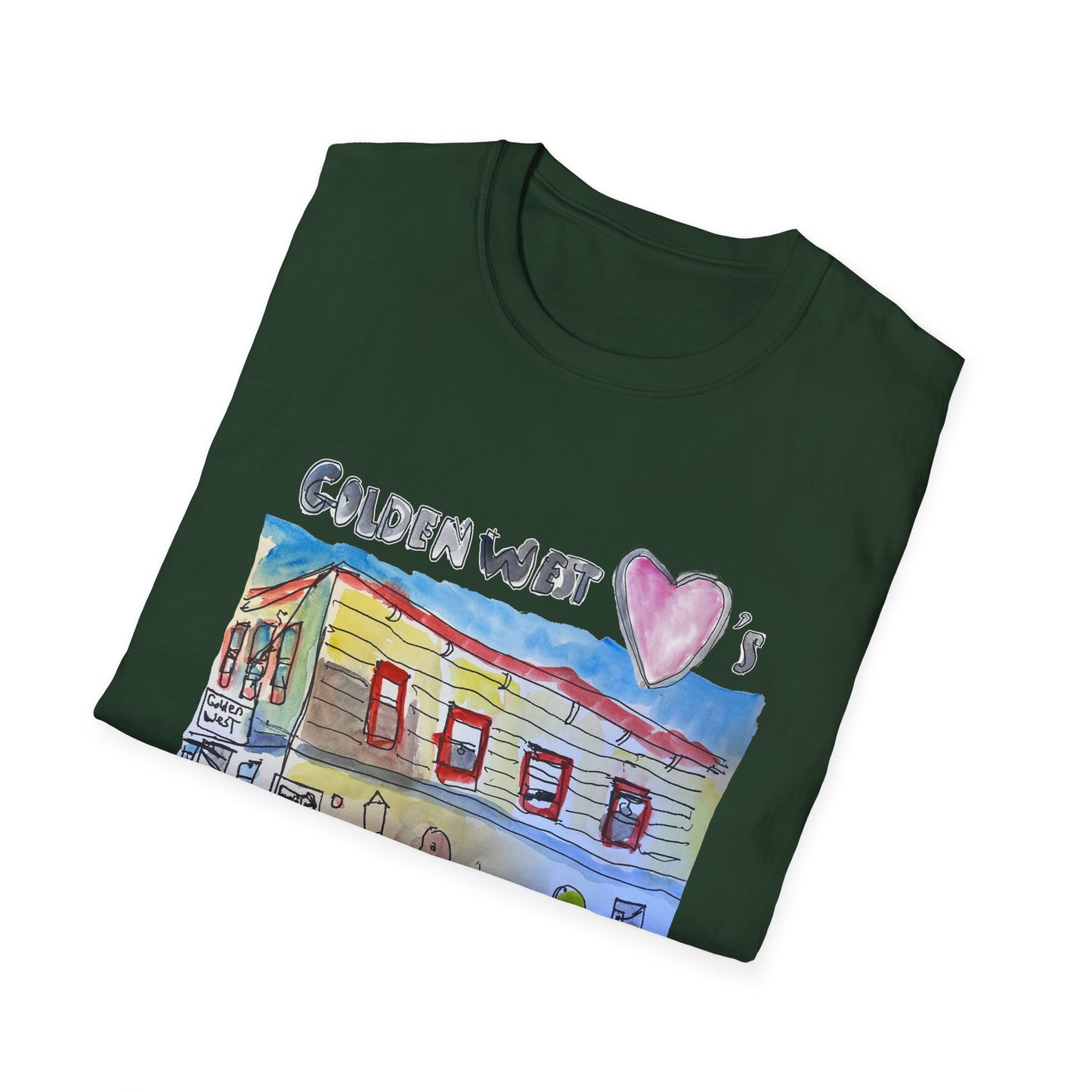 Golden West X Art Explorers Collab -Tee Shirt-front only print - Multiple Colors and Sizes Available