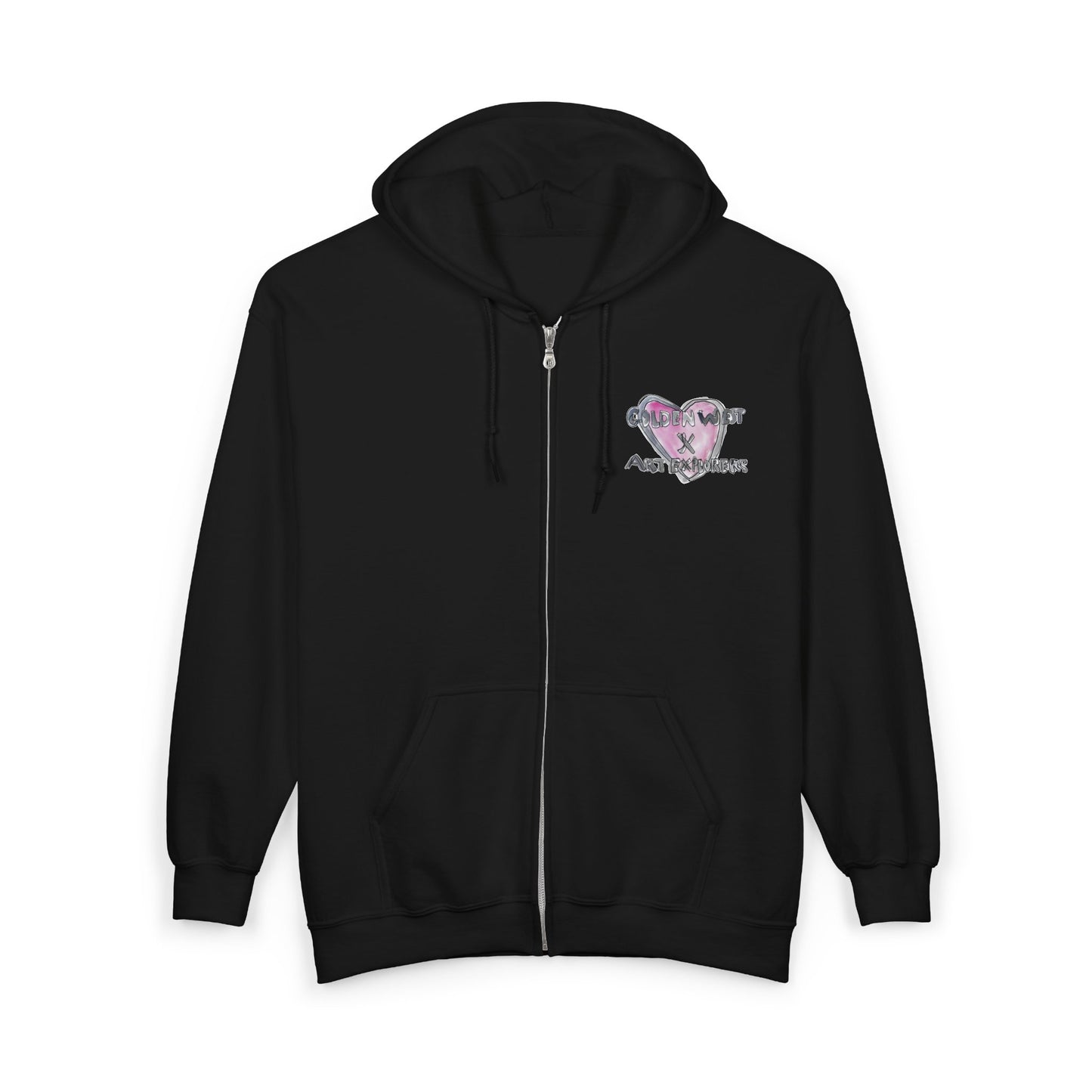 Golden West X Art Explorers Collab - Full Zip Hooded Sweatshirt - Printed front and back - Multiple Colors and Sizes Available
