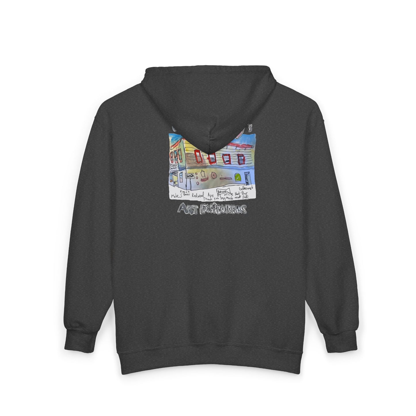 Golden West X Art Explorers Collab - Full Zip Hooded Sweatshirt - Printed front and back - Multiple Colors and Sizes Available