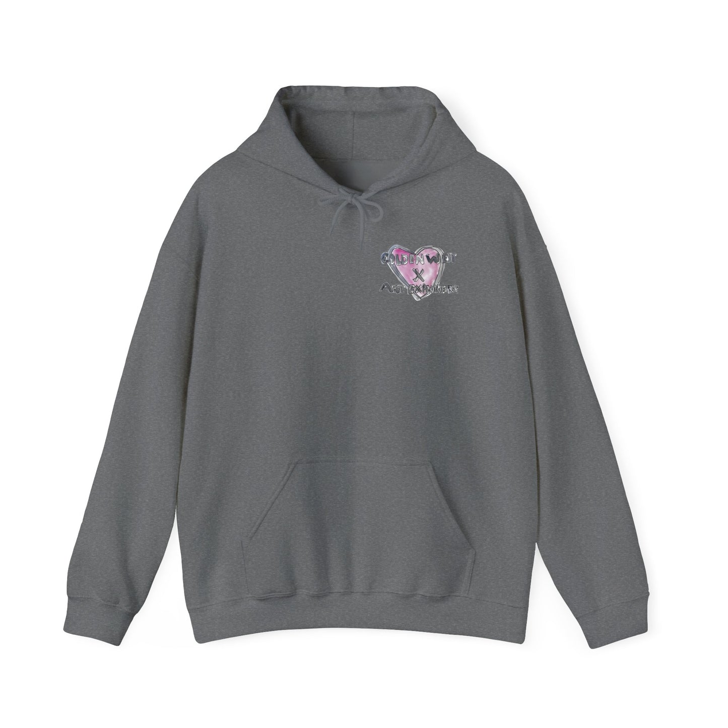 Golden West X Art Explorers Collab-Unisex Heavy Blend™ Hooded Pullover Sweatshirt-Printed front and back - Multiple Colors and Sizes Available