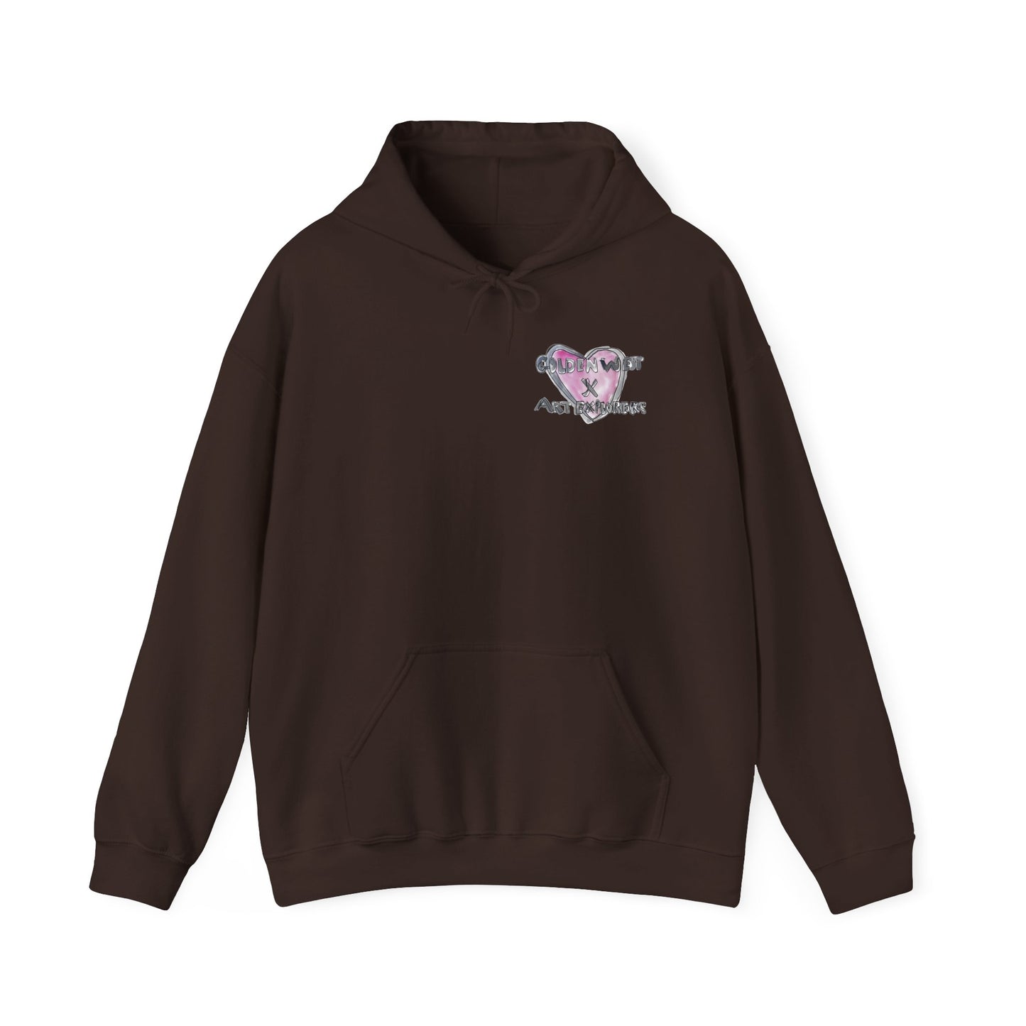 Golden West X Art Explorers Collab-Unisex Heavy Blend™ Hooded Pullover Sweatshirt-Printed front and back - Multiple Colors and Sizes Available